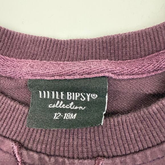 Little Bipsy Deep Purple Lightweight Sweatshirt - Picture 4 of 5